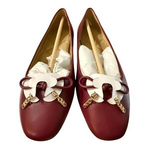 Michael Kors Nori Flats – Mulberry – Size 7.5 – New in Box